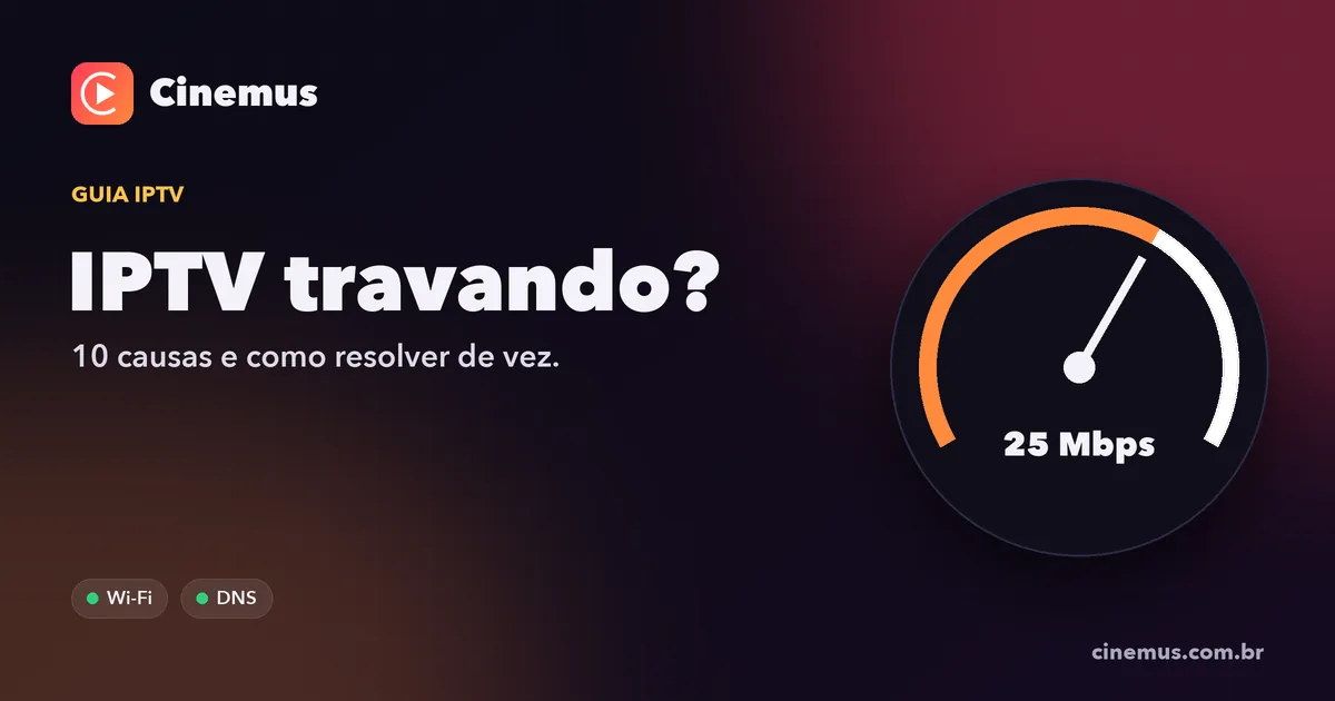 Medidor de velocidade de internet ao lado de uma TV com IPTV para resolver travamentos