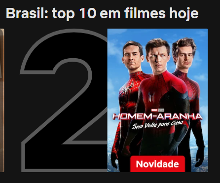 homem-aranha top 10 netflix